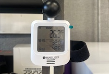 熱中症指数計を導入しました